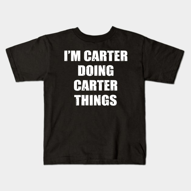 Carter Kids T-Shirt by family.d